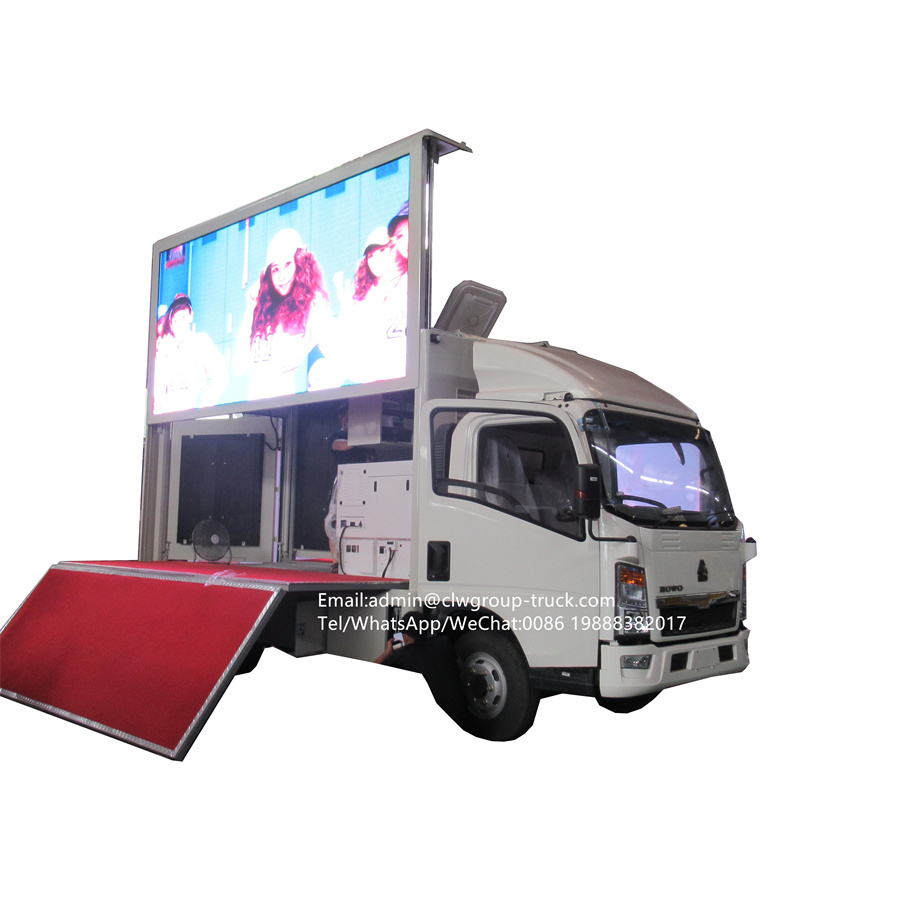 sinotruk howo p6 screen truck mobile led display,Chengli Special Automobile Co.,Ltd,sinotruk howo new P6 screen advertising truck mobile led display