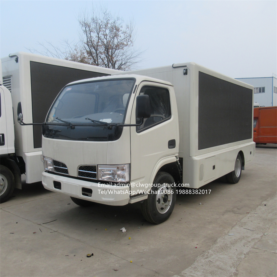 dongfeng 3 sides p5 led mobile advertising vehicle,Chengli Special Automobile Co.,Ltd,dongfeng mobile full color led screen dispaly van advertising trucks