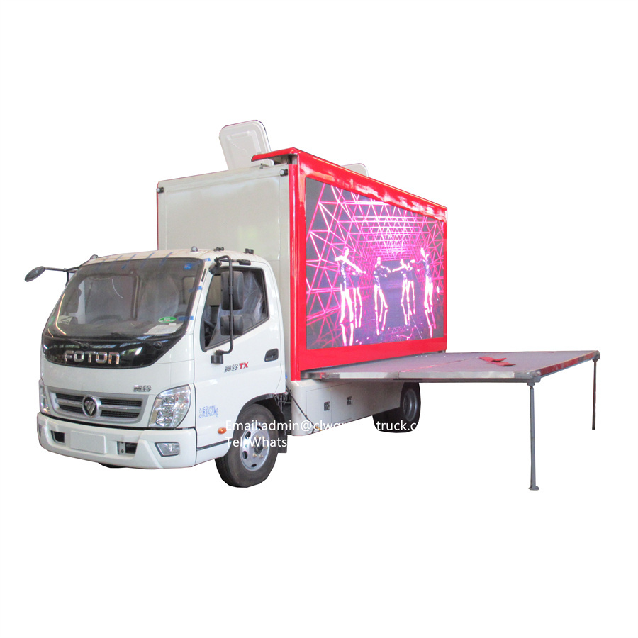 Foton cummins engine led display truck,Chengli Special Automobile Co.,Ltd,Foton outdoor digital mobile advertising billboard led display truck