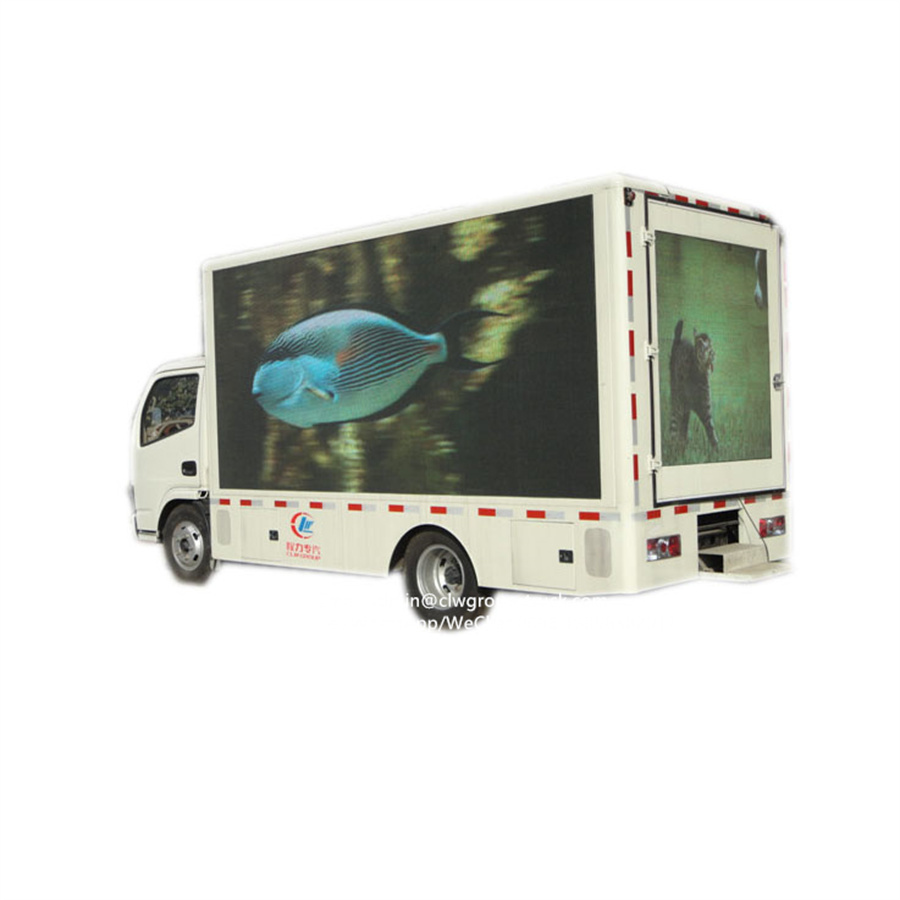 dongfeng 3 sides p5 led mobile advertising vehicle,Chengli Special Automobile Co.,Ltd,dongfeng mobile full color led screen dispaly van advertising trucks