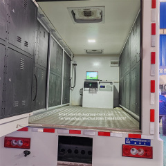 Foton mobile advertising van truck mounted led,Chengli Special Automobile Co.,Ltd,Foton 3 sides p6 screen scrolling broadcast led billboard van