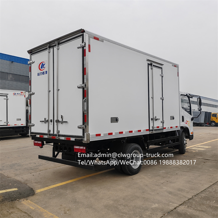 FAW yuchai130hp 4m refrigerated box reefer van small truck,Chengli Special Automobile Co.,Ltd,FAW cooling van freezer 3 tons box small refrigerated truck for sale