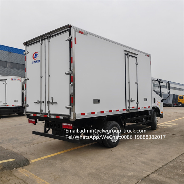 FAW yuchai130hp 4m refrigerated box reefer van small truck,Chengli Special Automobile Co.,Ltd,FAW cooling van freezer 3 tons box small refrigerated truck for sale