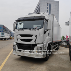 9m fiberglass meat transport Isuzu 6x4 refrigerated truck,Chengli Special Automobile Co.,Ltd,9.6m van box carrier body refrigeration isuzu refrigerated truck