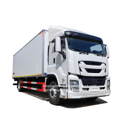 Isuzu 7.6m 205hp japanese thermo king refrigerator truck,Chengli Special Automobile Co.,Ltd,Isuzu GIGA 6 wheeler 7.6m fridge truck with meat rails freezer