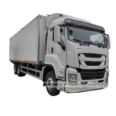 9m fiberglass meat transport Isuzu 6x4 refrigerated truck,Chengli Special Automobile Co.,Ltd,9.6m van box carrier body refrigeration isuzu refrigerated truck
