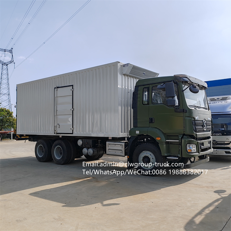 10 wheeler shacman 20tons 9.5m box refrigerated truck,Chengli Special Automobile Co.,Ltd,Shacman 6x4 fiberglass cargo truck box 20tons refrigerated truck