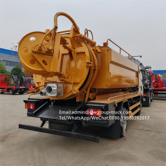 Sinotruk howo 3cbm sewage tanker 7m3 pressure tanker cleaning vacuum pump truck,Chengli Special Automobile Co.,Ltd,Sinotruk howo high pressure sewage suction and water jetting truck