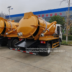 Sinotruk howo 6m3 2000 gallons cleaning vacuum truck,Chengli Special Automobile Co.,Ltd,Sinotruk howo 6cbm sewage truck cleaning pump sewer vacuum truck