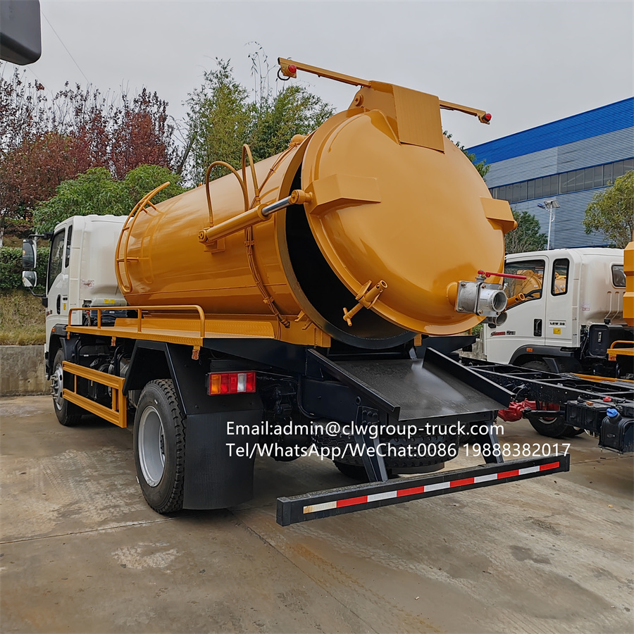 Sinotruk howo 6m3 2000 gallons cleaning vacuum truck,Chengli Special Automobile Co.,Ltd,Sinotruk howo 6cbm sewage truck cleaning pump sewer vacuum truck