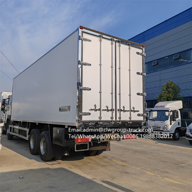 Sinotruk howo 9.6m truck freezer cold room refrigerated delivery truck,Chengli Special Automobile Co.,Ltd,Sinotruk howo frozen fish transport refrigerated delivery truck