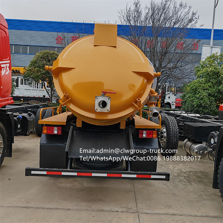 FAW weichai engine 160hp 7000 litres sewer suction sewage dumper pump truck,Chengli Special Automobile Co.,Ltd,FAW 7000litres vacuum pump suction waste disposal sewage dump truck
