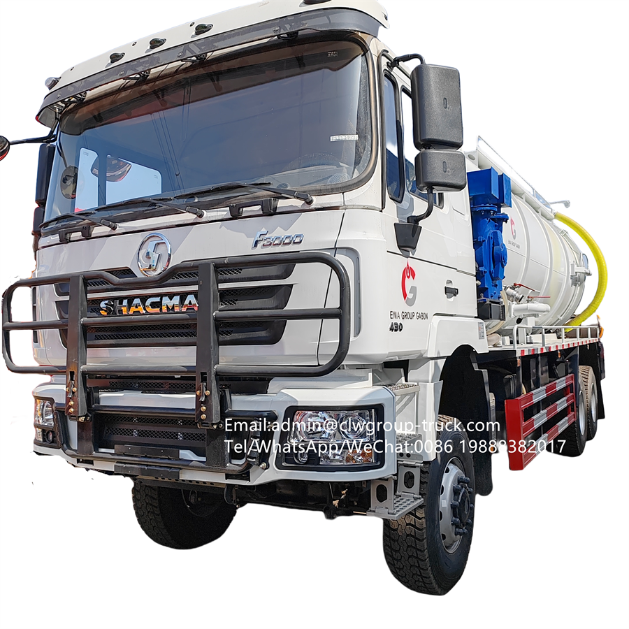 Shacman 20m3 vacuum truck with jetter sewer cleaning truck,Chengli Special Automobile Co.,Ltd,Shacman vacuum suction pump 20tons jetting and vacuum truck for sale