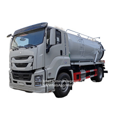 ISUZU GIGA 12tons waste water cleaning cesspool vacuum pump disposal truck,Chengli Special Automobile Co.,Ltd,ISUZU 6 wheeler 12tons waste water suction vacuum truck waste disposal