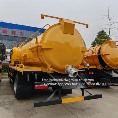 FAW weichai engine 160hp 7000 litres sewer suction sewage dumper pump truck,Chengli Special Automobile Co.,Ltd,FAW 7000litres vacuum pump suction waste disposal sewage dump truck
