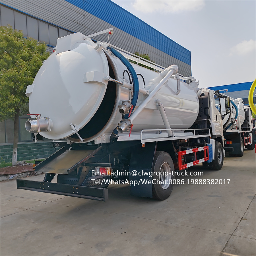 ISUZU GIGA 12tons waste water cleaning cesspool vacuum pump disposal truck,Chengli Special Automobile Co.,Ltd,ISUZU 6 wheeler 12tons waste water suction vacuum truck waste disposal
