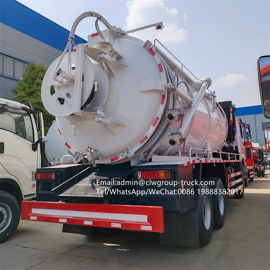 Shacman 20m3 vacuum truck with jetter sewer cleaning truck,Chengli Special Automobile Co.,Ltd,Shacman vacuum suction pump 20tons jetting and vacuum truck for sale