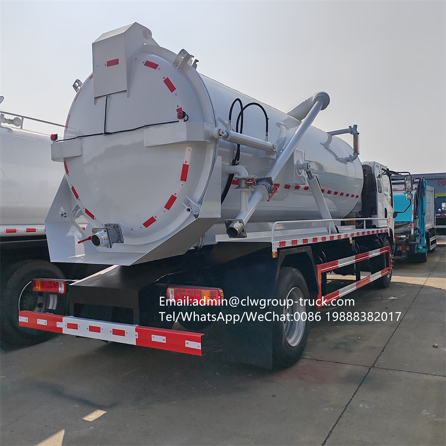 FAW 130HP 8000L vacuum tanker sewage pumper truck,Chengli Special Automobile Co.,Ltd,FAW 2000 gallons sewer cleaning disposal sewage drainage truck cost