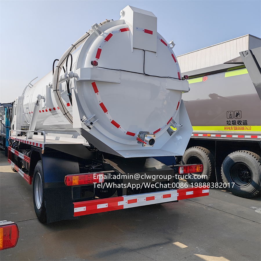 FAW 130HP 8000L vacuum tanker sewage pumper truck,Chengli Special Automobile Co.,Ltd,FAW 2000 gallons sewer cleaning disposal sewage drainage truck cost