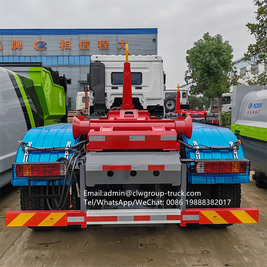 FAW 25tons rubbish bin roller hook hooklift garbage truck,Chengli Special Automobile Co.,Ltd,FAW 22tons  loader arm roll bin lifter hooklift garbage truck