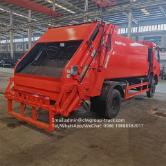 Dongfeng 120hp 6m3 8m3 refuse waste compressor garbage truck,Chengli Special Automobile Co.,Ltd,Dongfeng refuse dustbin rubbish compressor rear loader garbage truck