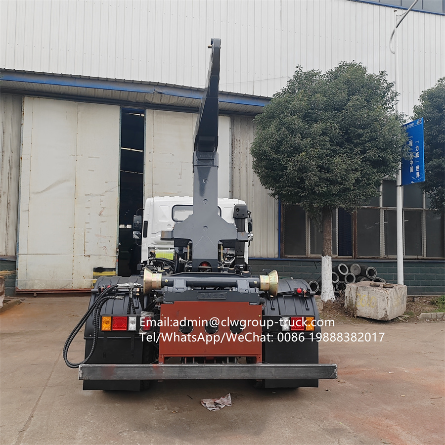 Foton 6m3 bin hook lift arm roll dumpster roll off garbage truck,Chengli Special Automobile Co.,Ltd,Foton 6 tons bin hook lift dump body dumpster roll off truck