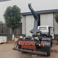 Foton 6m3 bin hook lift arm roll dumpster roll off garbage truck,Chengli Special Automobile Co.,Ltd,Foton 6 tons bin hook lift dump body dumpster roll off truck