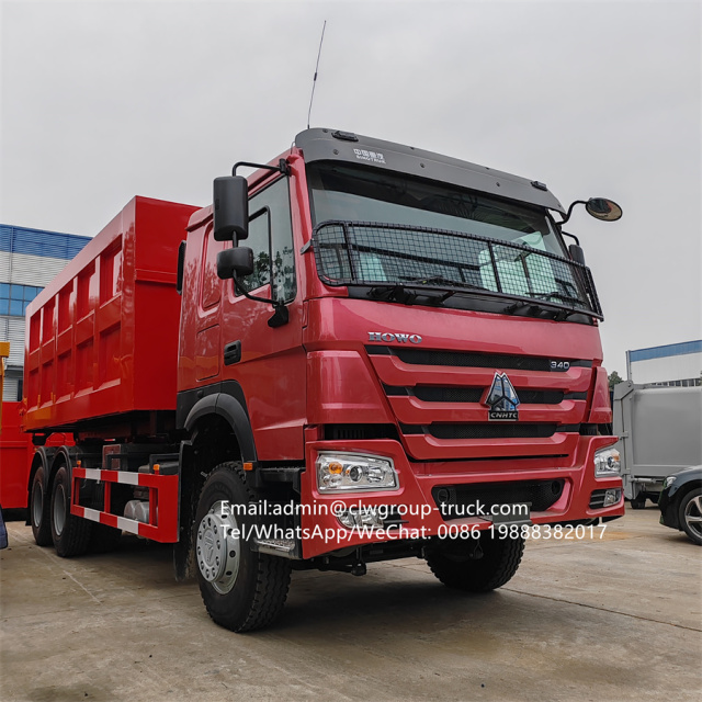 Sinotruk howo 6x4 10 wheeler 20tons 25tons roll on roll off hydraulic lifting dump truck,Chengli Special Automobile Co.,Ltd,Sinotruk howo rubbish bin hook lifting roll on roll off dumpster truck