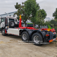 FAW 25tons rubbish bin roller hook hooklift garbage truck,Chengli Special Automobile Co.,Ltd,FAW 22tons  loader arm roll bin lifter hooklift garbage truck