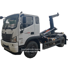 Foton 6m3 bin hook lift arm roll dumpster roll off garbage truck,Chengli Special Automobile Co.,Ltd,Foton 6 tons bin hook lift dump body dumpster roll off truck