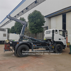 Foton 6m3 bin hook lift arm roll dumpster roll off garbage truck,Chengli Special Automobile Co.,Ltd,Foton 6 tons bin hook lift dump body dumpster roll off truck