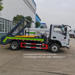 Dongfeng 6tons  garbage bin skip loading garbage trucks,Chengli Special Automobile Co.,Ltd,Dongfeng 6 tons skip lift swing arm skip loader dumper garbage truck