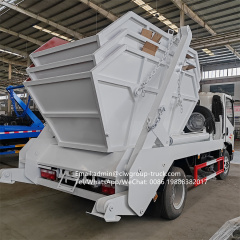 FAW 130HP 6tons skip loader garbage arm roll swing lift rubbish truck,Chengli Special Automobile Co.,Ltd,FAW 5tons skip bin container detachable garbage truck skip loader