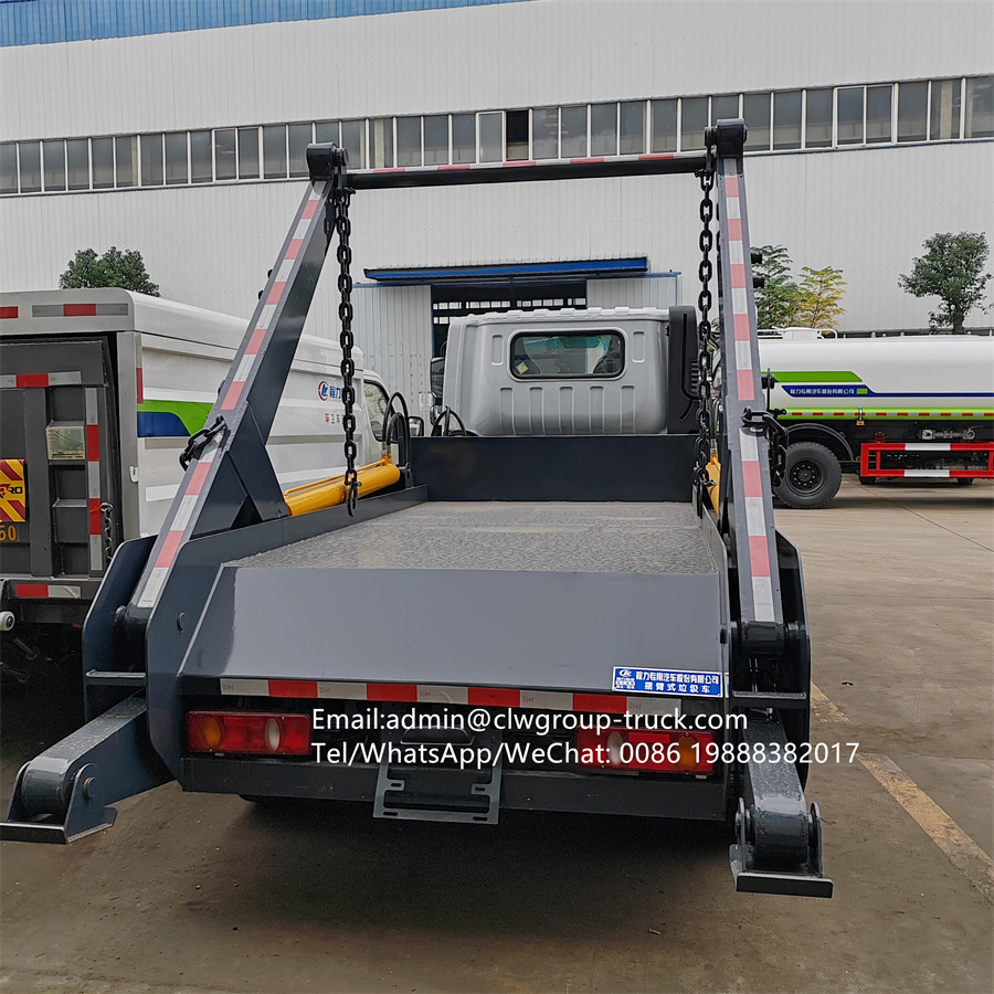 Dongfeng 6tons  garbage bin skip loading garbage trucks,Chengli Special Automobile Co.,Ltd,Dongfeng 6 tons skip lift swing arm skip loader dumper garbage truck