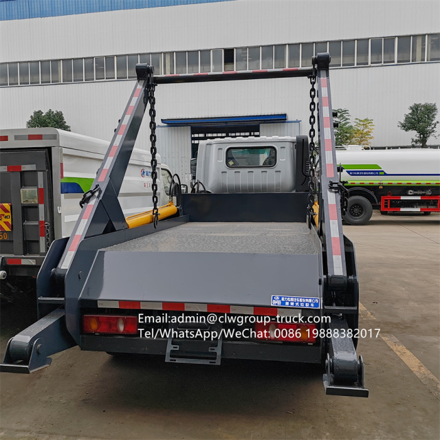 Dongfeng 6tons  garbage bin skip loading garbage trucks,Chengli Special Automobile Co.,Ltd,Dongfeng 6 tons skip lift swing arm skip loader dumper garbage truck