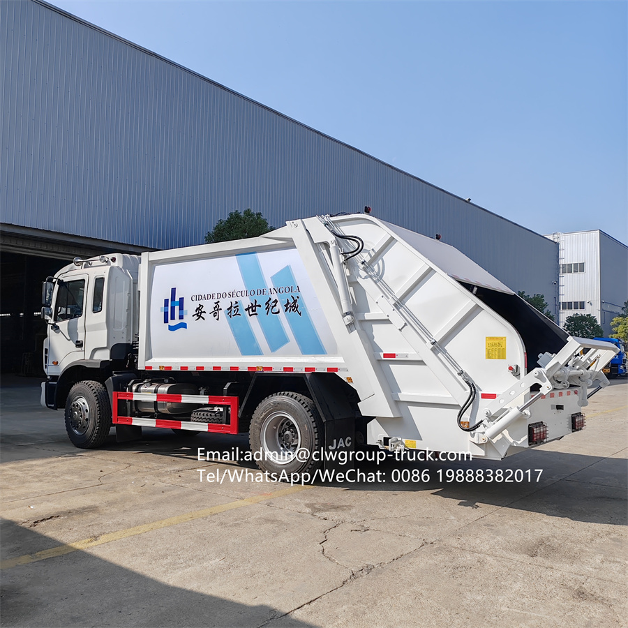 JAC 14 cubic meter waste collection rubbish garbage dumpster compactor truck,Chengli Special Automobile Co.,Ltd,JAC 14m3 15m3 trash solid waste disposal dumpster compactor truck
