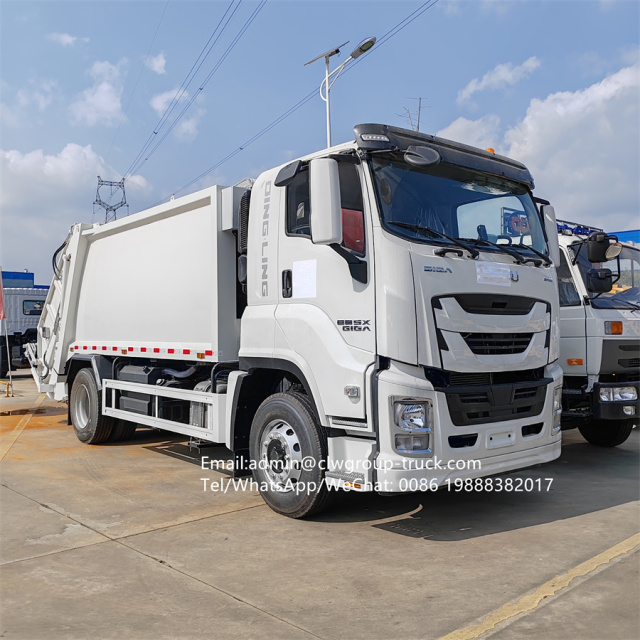Isuzu 15m3 refuse collector waste container rear loader garbage truck,Chengli Special Automobile Co.,Ltd,Isuzu 15 tons waste container rear loader garbage truck for sale