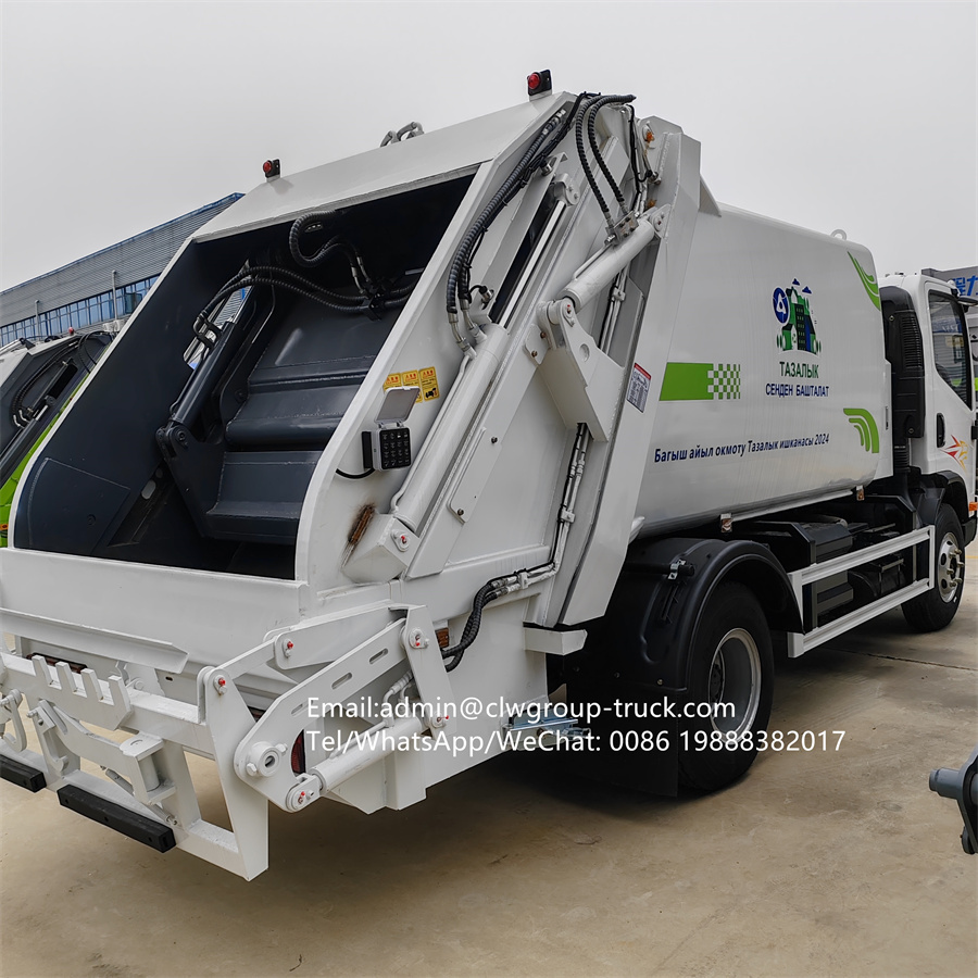 FAW 6 wheelr 6m3 7m3 trash container bin lifter garbage compactor truck,Chengli Special Automobile Co.,Ltd,FAW 5m3 6m3 7m3 waste compressor trash compactor garbage truck