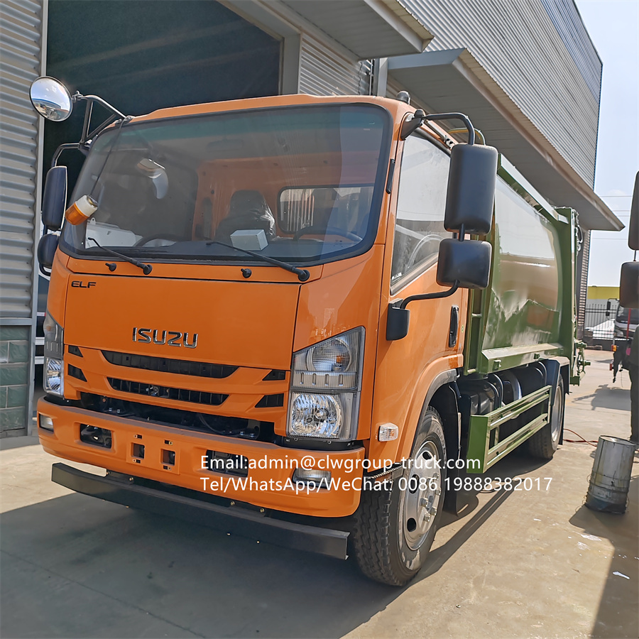 Isuzu 6m3 trash bin collector refuse garbage compactor truck,Chengli Special Automobile Co.,Ltd,Isuzu waste collector rubbish bin hydrualic refuse compactor truck