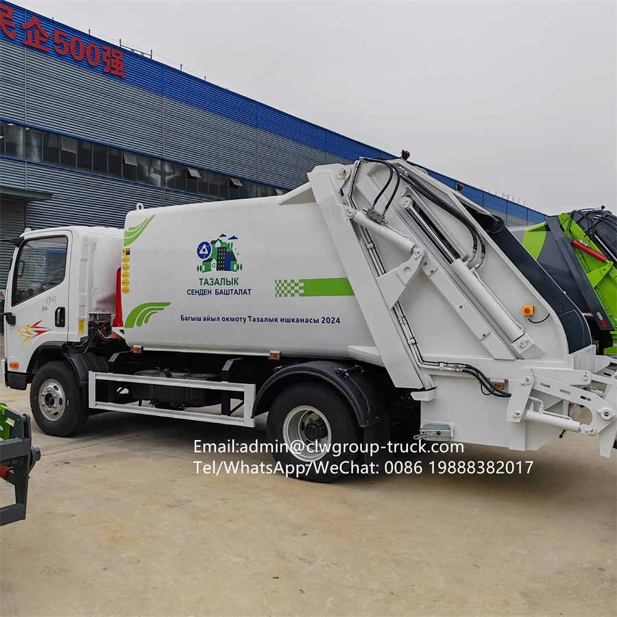 FAW 6 wheelr 6m3 7m3 trash container bin lifter garbage compactor truck,Chengli Special Automobile Co.,Ltd,FAW 5m3 6m3 7m3 waste compressor trash compactor garbage truck