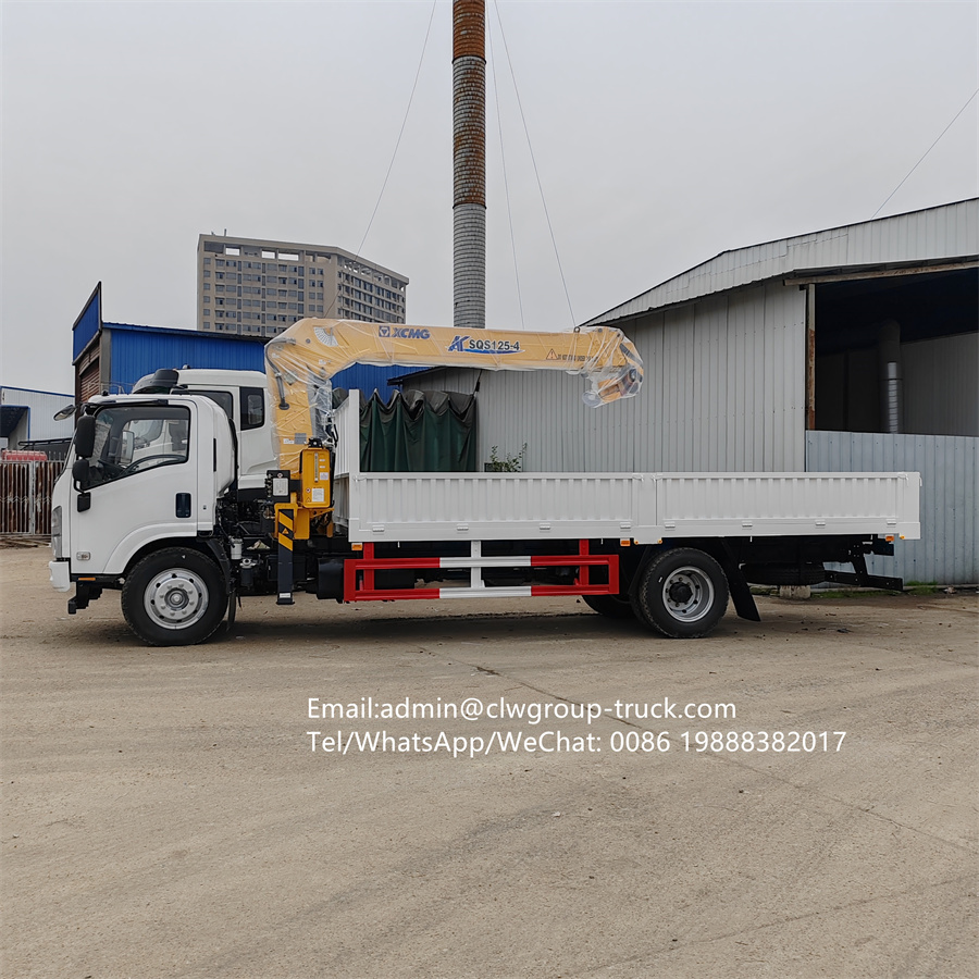 Isuzu 130hp 3.2tons 4 tons hydraulic boom crane,Chengli Special Automobile Co.,Ltd,6 wheeler self loader mobile straight arm truck crane 3.2tons 4 tons