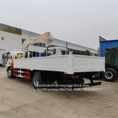 Isuzu 130hp 3.2tons 4 tons hydraulic boom crane,Chengli Special Automobile Co.,Ltd,6 wheeler self loader mobile straight arm truck crane 3.2tons 4 tons