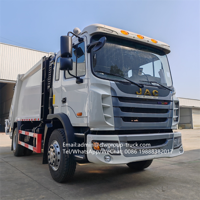 JAC 14 cubic meter waste collection rubbish garbage dumpster compactor truck,Chengli Special Automobile Co.,Ltd,JAC 14m3 15m3 trash solid waste disposal dumpster compactor truck