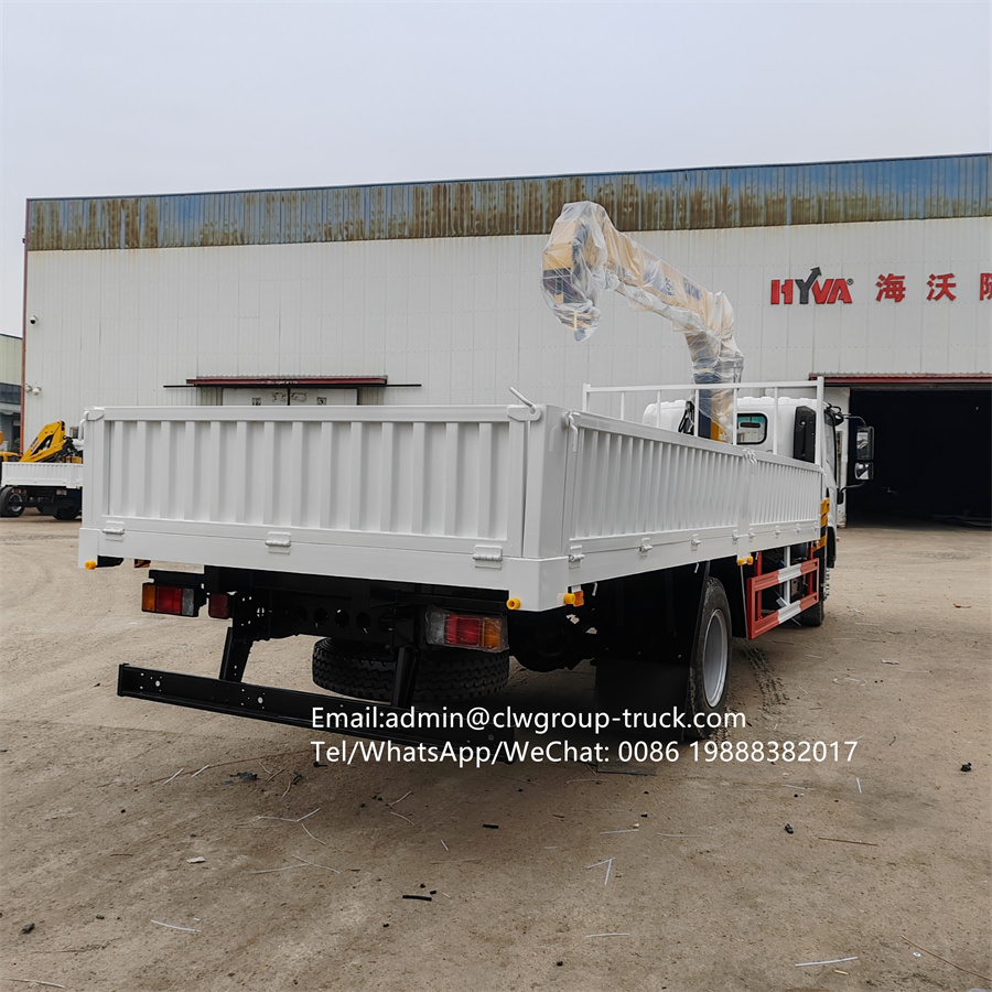 Isuzu 130hp 3.2tons 4 tons hydraulic boom crane,Chengli Special Automobile Co.,Ltd,6 wheeler self loader mobile straight arm truck crane 3.2tons 4 tons