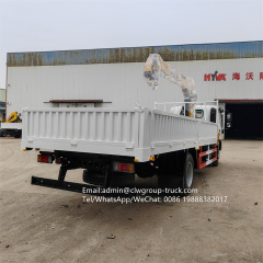 Isuzu 130hp 3.2tons 4 tons hydraulic boom crane,Chengli Special Automobile Co.,Ltd,6 wheeler self loader mobile straight arm truck crane 3.2tons 4 tons