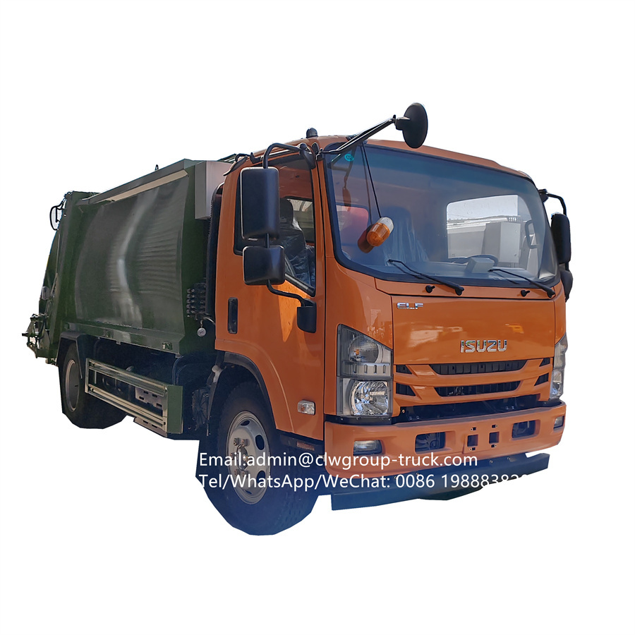 Isuzu 6m3 trash bin collector refuse garbage compactor truck,Chengli Special Automobile Co.,Ltd,Isuzu waste collector rubbish bin hydrualic refuse compactor truck