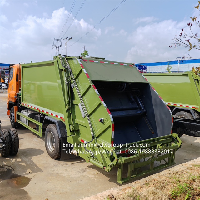 Isuzu 15m3 refuse collector waste container rear loader garbage truck,Chengli Special Automobile Co.,Ltd,Isuzu 15 tons waste container rear loader garbage truck for sale