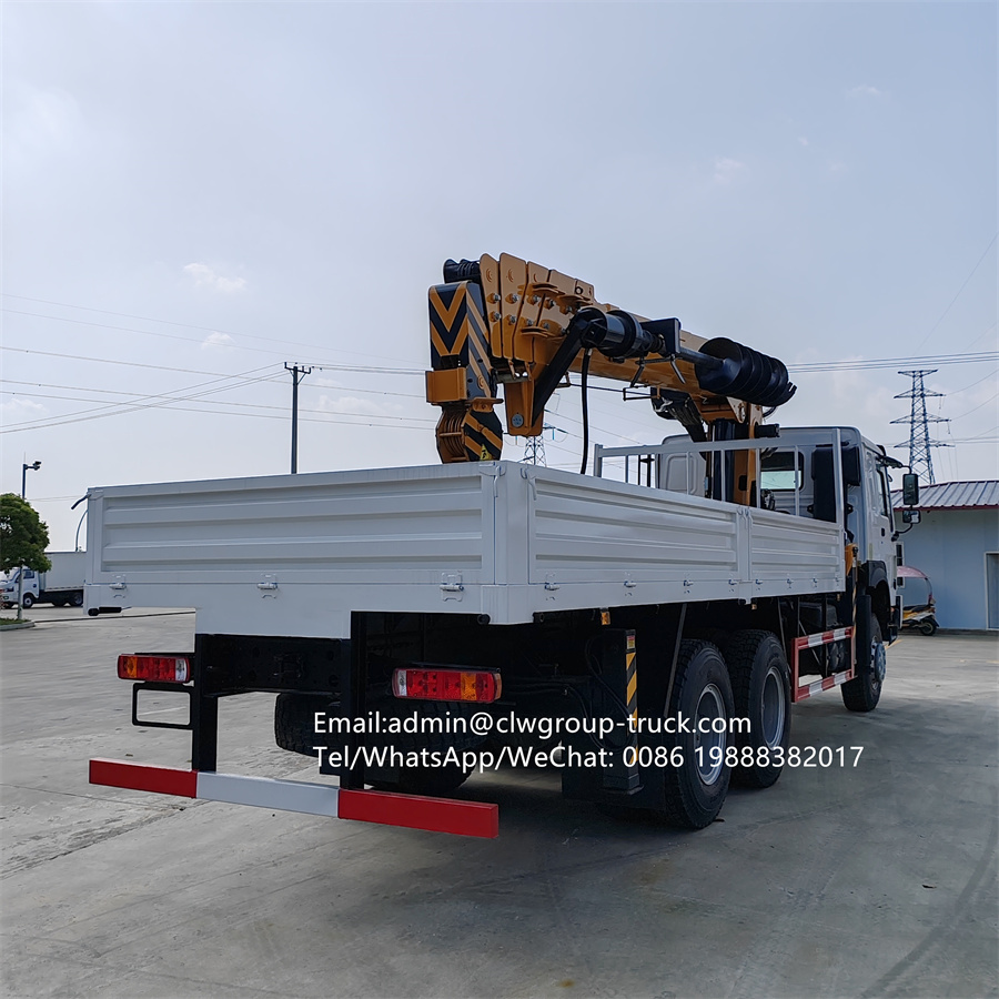 Sinotruk howo 6x6 auger crane with truck telescopic boom,Chengli Special Automobile Co.,Ltd,Sinotruk 6x6 telescopic auger mobile construction truck crane