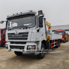 Shacman 10 wheeler 10tons 12tons self loading truck unloading crane,Chengli Special Automobile Co.,Ltd,Shacman 10 wheeler telescopic boom truck unloading crane 10tons 12tons