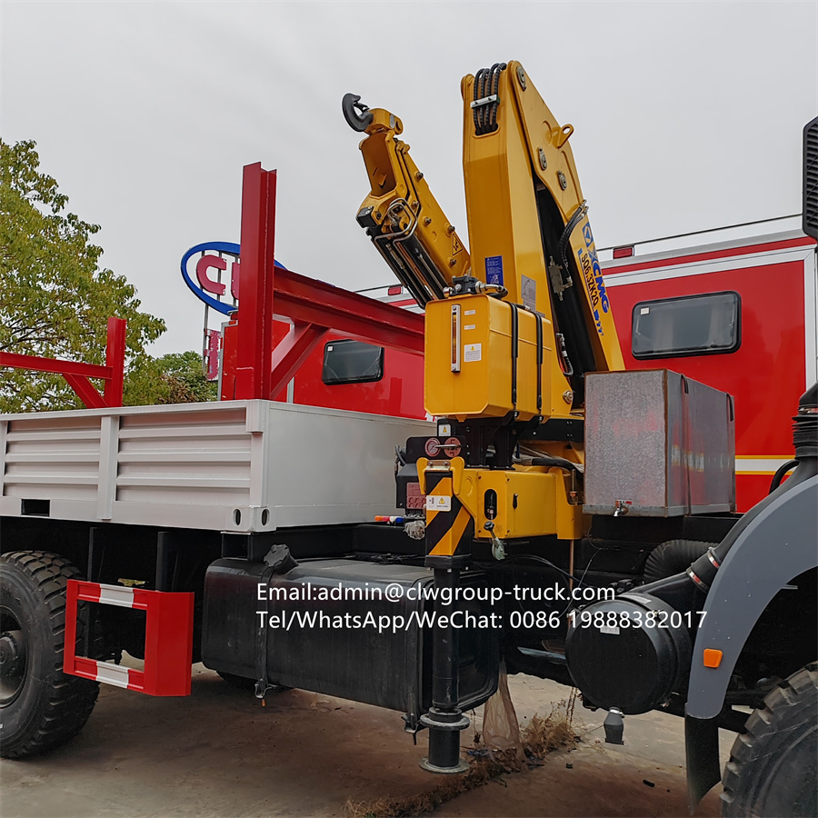 Beiben weichai 290hp 4x4 off road xcmg mobile knuckle crane 6.3tons 8tons,Chengli Special Automobile Co.,Ltd,Beiben 4x4 8tons mobile folding arm knuckle boom truck crane lift